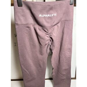 Alphalete OG Original Leggings Purple  - Small - Scrunch Bum.    J